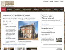 Tablet Screenshot of chertseymuseum.org